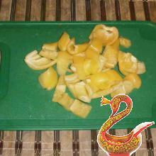 Pork with vegetables in the oven