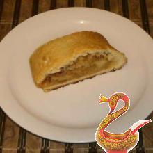 Once strudel is ready - cut it