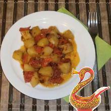 Potato stew with vegetables