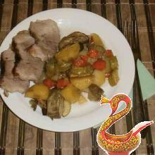 Pork with vegetables