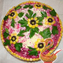 Russian Shuba salad - herring salad recipe